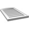 Ekena Millwork Arch Top Surface Mount PVC Gable Vent: Functional, w/ 2"W x 1-1/2"P Brickmould Frame, 16"W x 26"H GVPAR16X2602SF - alternate 2
